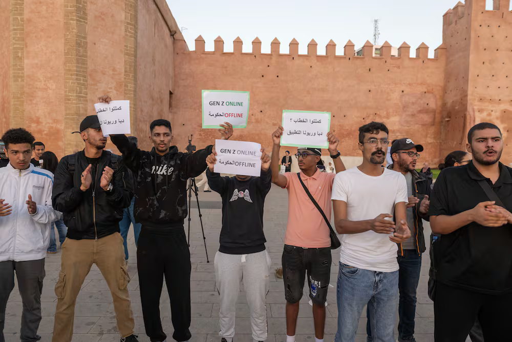 Maroc jeunes arrêtés t-shirts slogans Santé Palestine