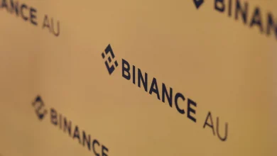 شعارات «بينانس أستراليا» في سيدني (رويترز)