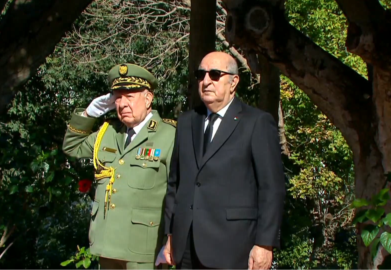 الرئيس الجزائري عبد المجيد تبون يشرف على حفل إحياء الذكرى الـ71 لاندلاع الثورة التحريرية