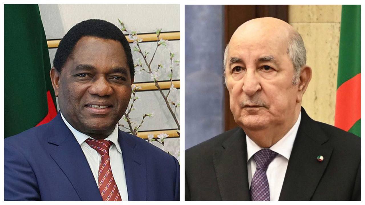 الرئيس الجزائري يتلقى تهنئة رئيس زامبيا في ذكرى اندلاع الثورة