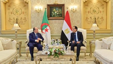 الوزير الأول الجزائري يحلّ بمصر لرئاسة اللجنة المشتركة للتعاون