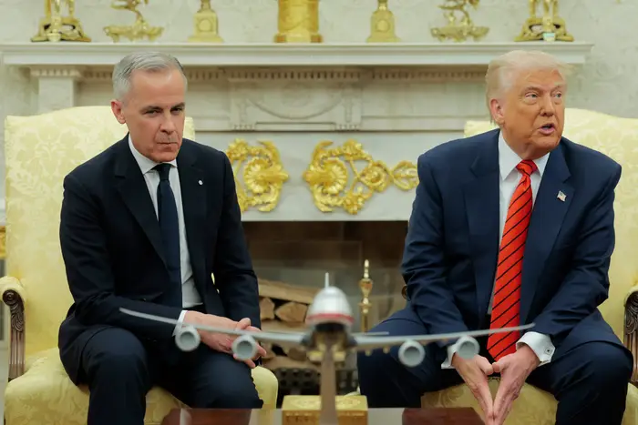 دونالد ترامب ومارك كارني