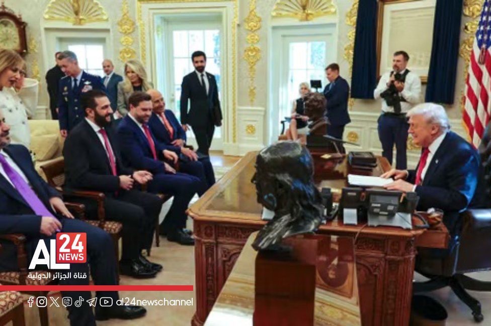 Donald Trump Ahmed Al-Charaa Maison Blanche