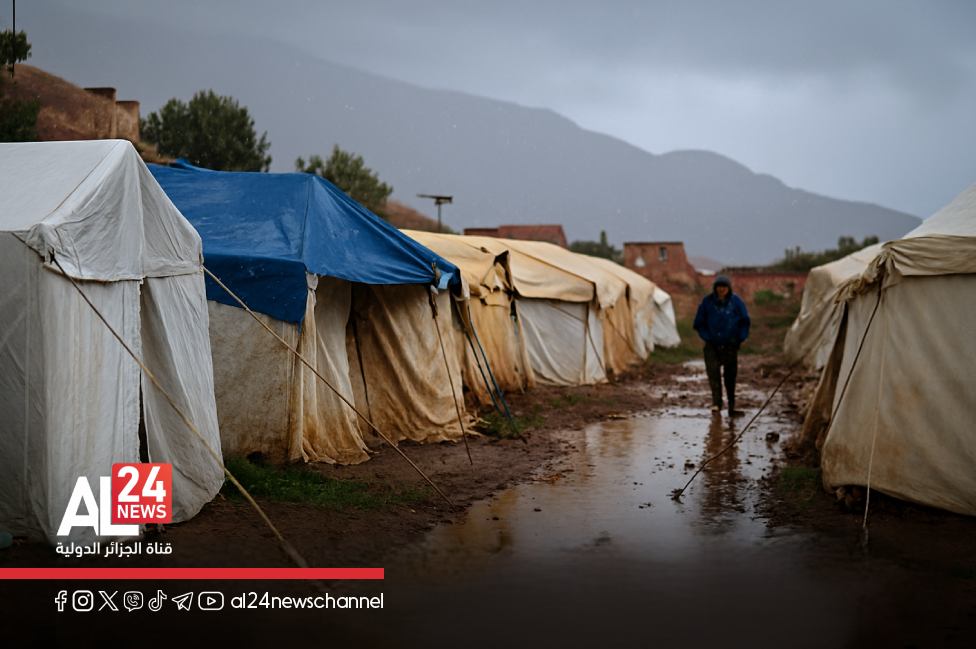 Séisme d'Al Haouz Maroc hiver sans toit sinistrés Makhzen
