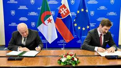 الجزائر وسلوفاكيا توقّعان إعلانا مشتركا لضبط أولويات التعاون الثنائي