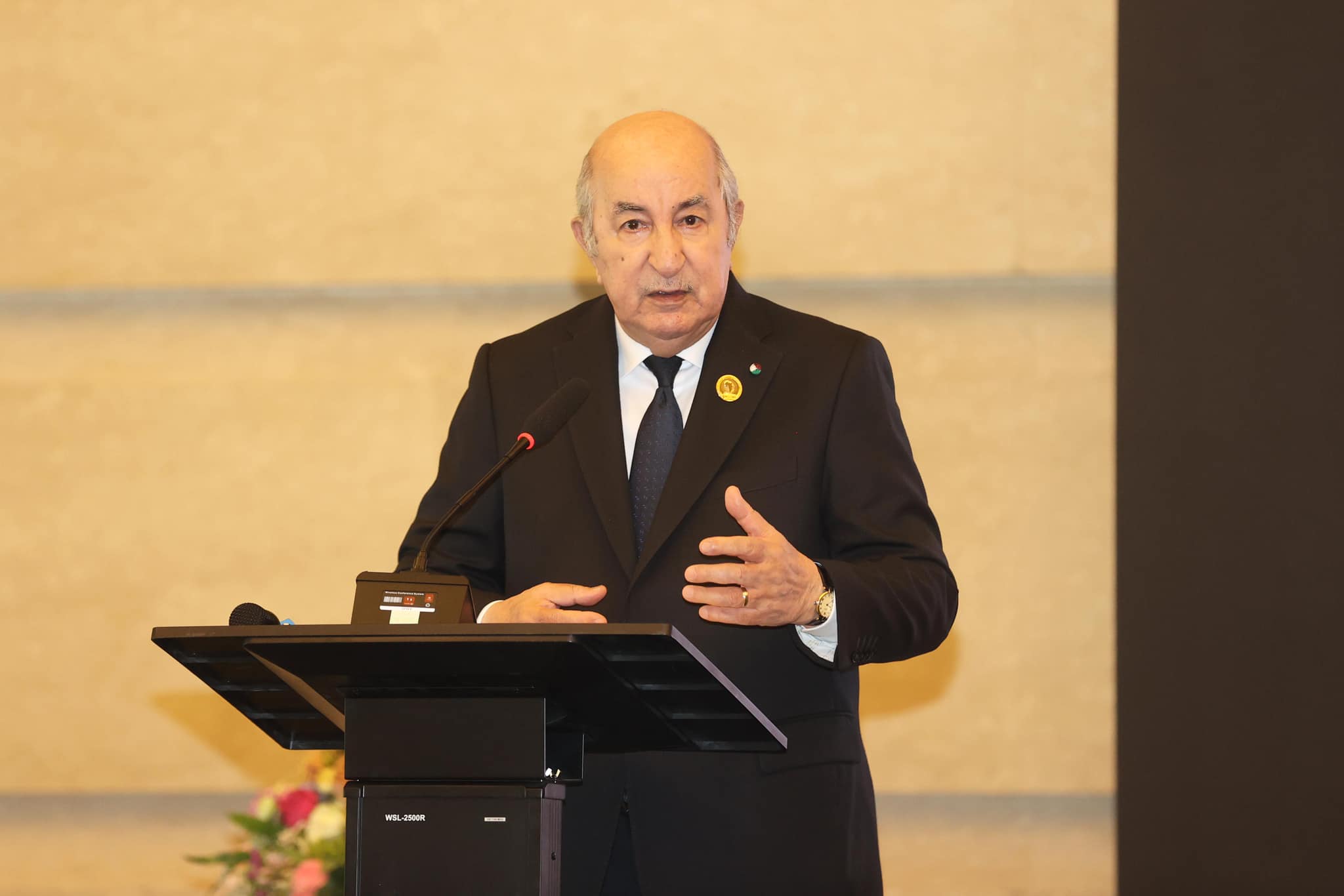 الرئيس الجزائري عبد المجيد تبون