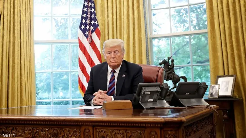 الرئيس الأمريكي دونالد ترامب