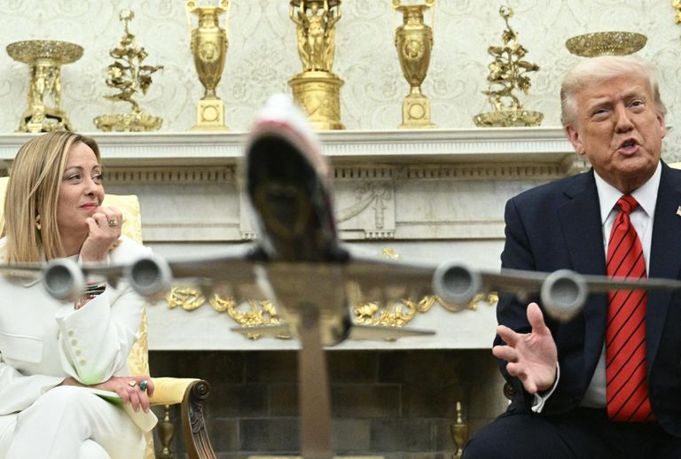 دونالد ترامب وجورجيا ميلوني