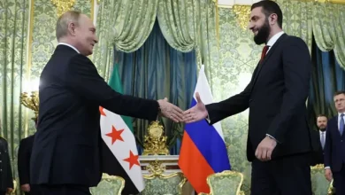 أحمد الشرع وفلاديمير بوتين