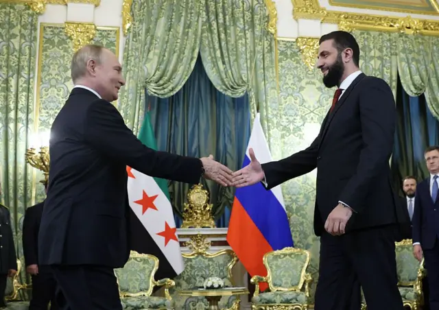 أحمد الشرع وفلاديمير بوتين