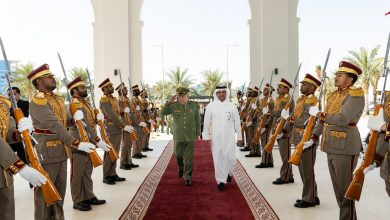 الفريق أول شنقريحة يستقبل بالدوحة من قبل نائب رئيس مجلس الوزراء القطري وزير الدولة لشؤون الدفاع