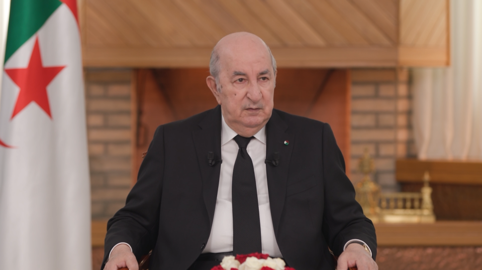 الرئيس الجزائري عبد المجيد تبون