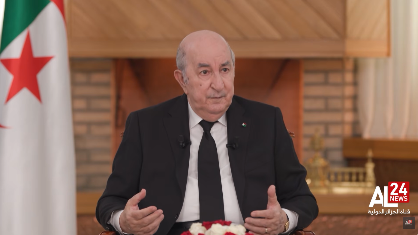 الرئيس الجزائري عبد المجيد تبون