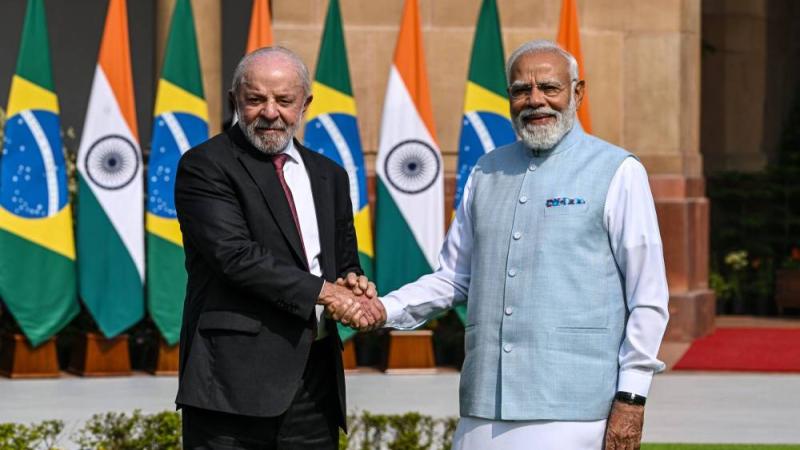 ناريندرا مودي ولويس إيناسيو لولا دا سيلفا