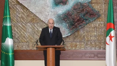 الرئيس الجزائري عبد المجيد تبون