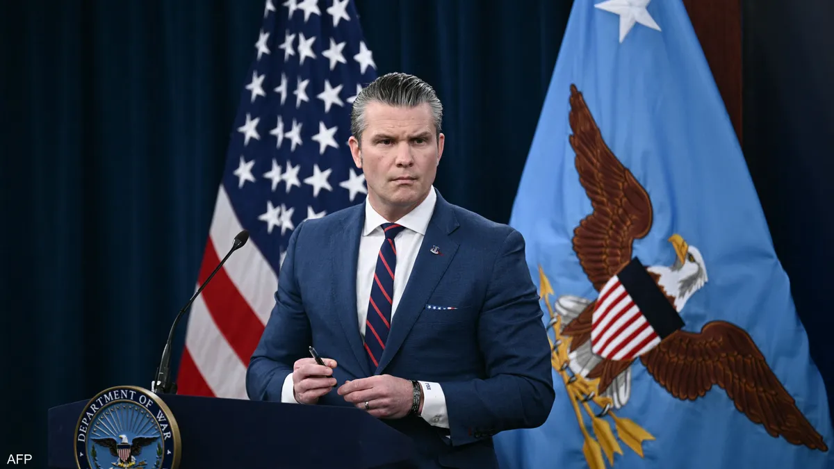 وزير الحرب الأمريكي بيت هيغسيت