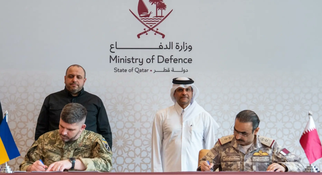 توقيع اتفاقية دفاعية بين قطر وأوكرانيا