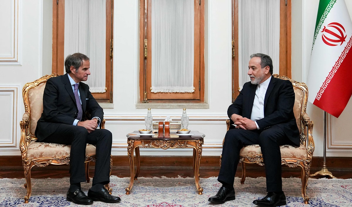 رفائيل غروسي وعباس عراقجي