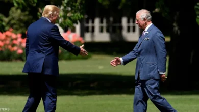 الملك تشارلز ودونالد ترامب