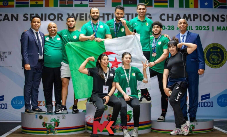 المنتخب الجزائري لرفع الأثقال أمام تحديين إفريقي وعالمي بالإسماعيلية شهر ماي المقبل