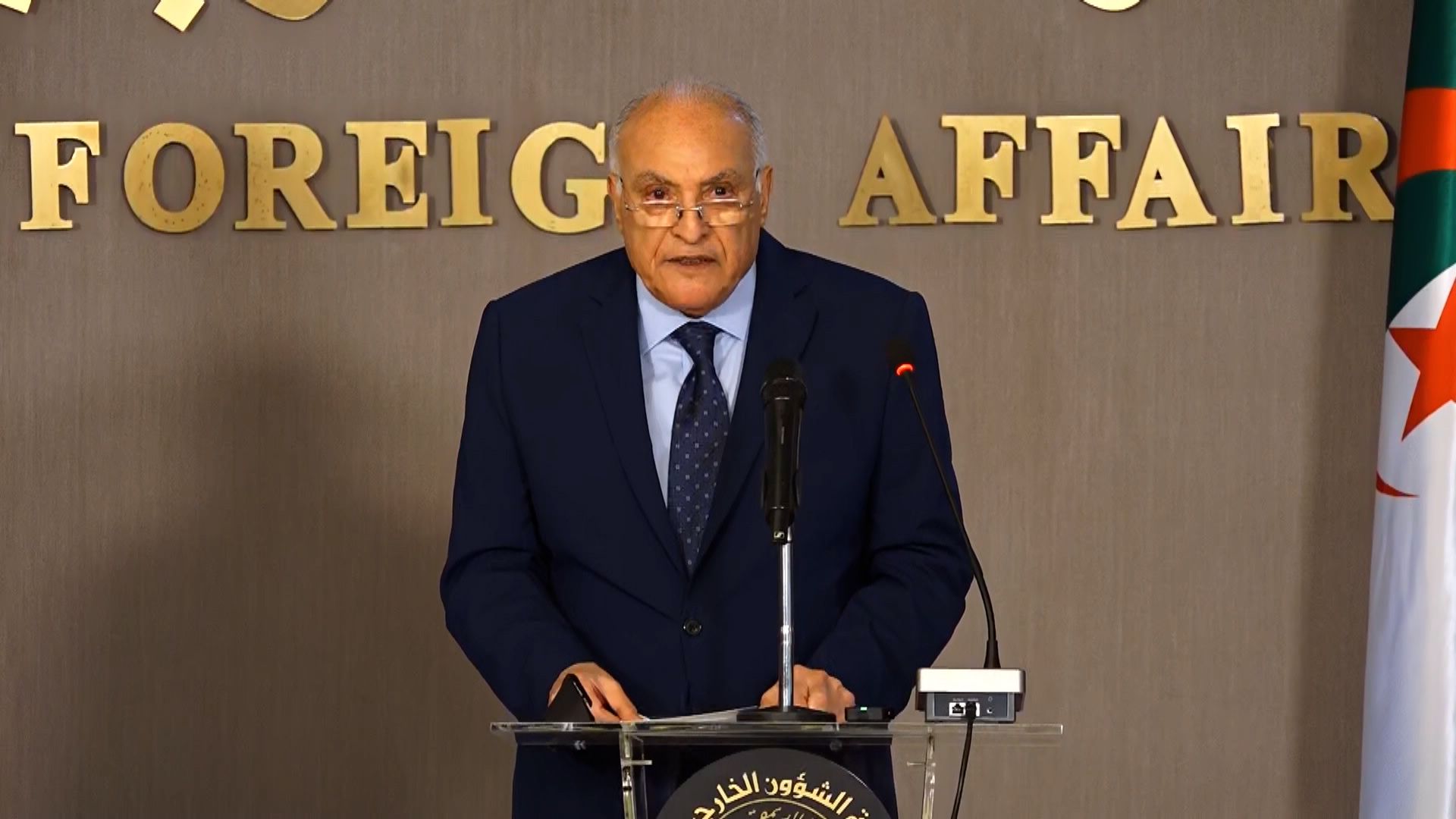 وزير الدولة وزير الخارجية الجزائري أحمد عطاف