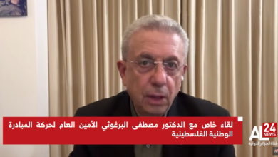 الأمين العام لحركة المبادرة الوطنية الفلسطينية مصطفى البرغوثي