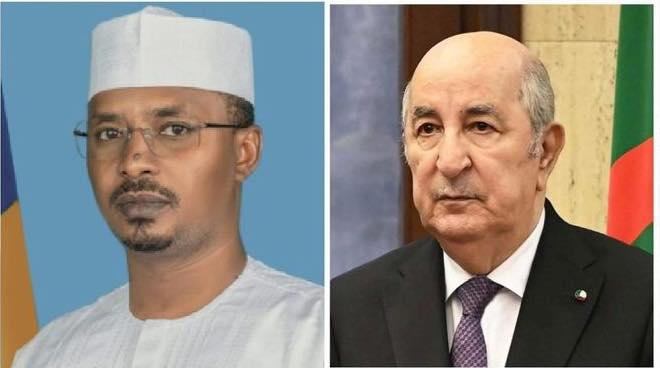 الرئيس الجزائري يتلقى مكالمة هاتفية من نظيره التشادي
