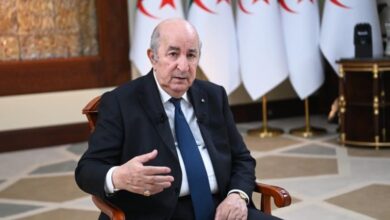 الرئيس الجزائري عبد المجيد تبون