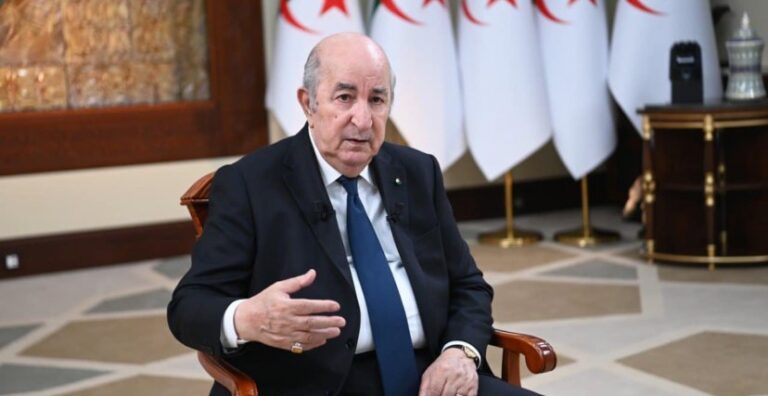 الرئيس الجزائري عبد المجيد تبون