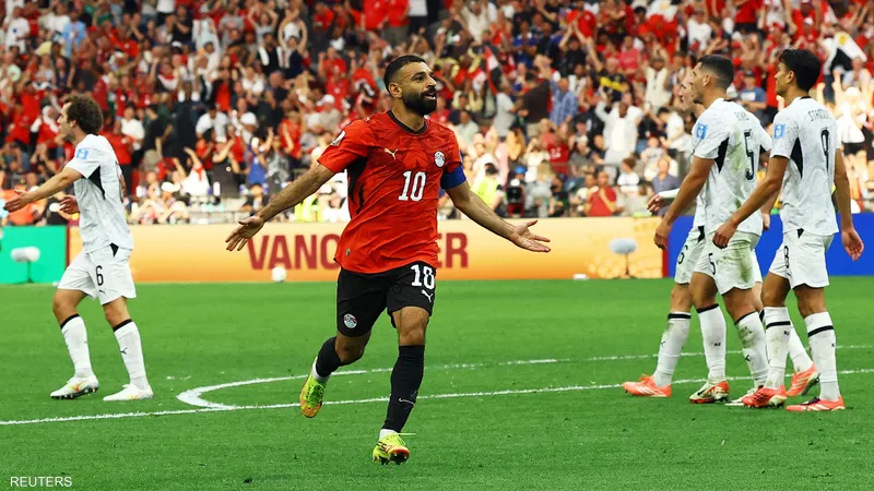 محمد صلاح يقود مصر لأول فوز لها في المونديال