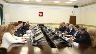 وزير الدولة، وزير المحروقات الجزائري يجري محادثات مع وزير الموارد الطبيعية والبيئة الروسي بموسكو