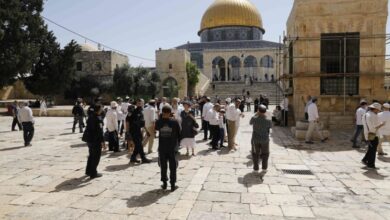 فلسطين.. عشرات المستوطنين الصهاينة يقتحمون المسجد الأقصى المبارك