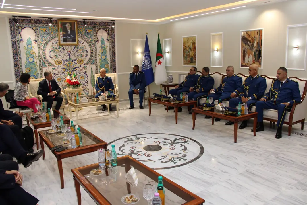 المدير العام للأمن الوطني الجزائري يستقبل نظيره الإيطالي