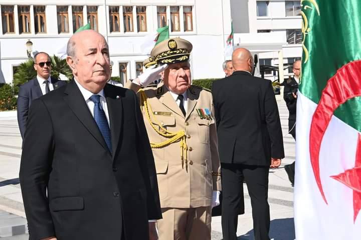 إحياء اليوم الوطني للجيش الجزائري.. الرئيس الجزائري يصل إلى النادي الوطني للجيش