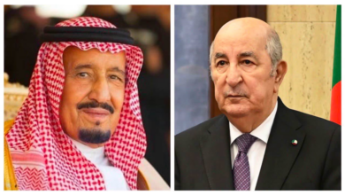 الرئيس الجزائري والملك السعودي