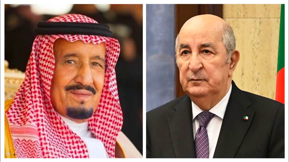 الرئيس الجزائري والملك السعودي
