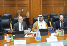 الأمين العام لمنظمة أوبك هيثم الغيص خلال زيارته إلى الجزائر