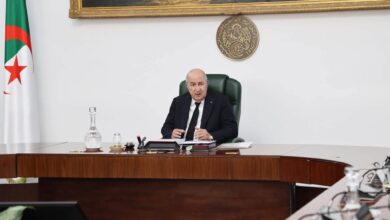 الرئيس الجزائري عبد المجيد تبون