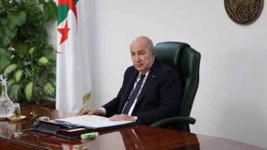 الرئيس الجزائري عبد المجيد تبون