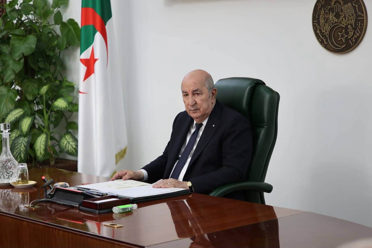 الرئيس الجزائري عبد المجيد تبون