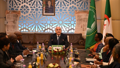 وزير الدولة وزير الخارجية الجزائري يستقبل وفدا عن مجلس السلم والأمن الإفريقي