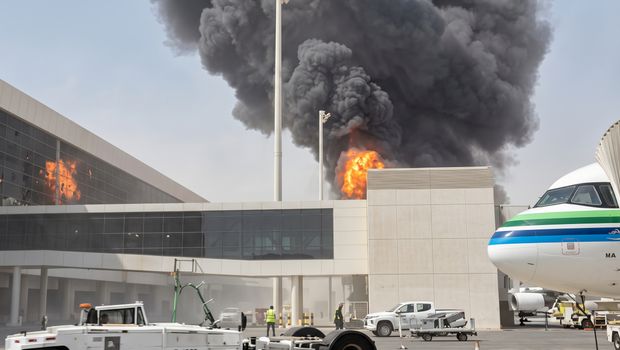 استهداف مطار الملك خالد الدولي بالرياض
