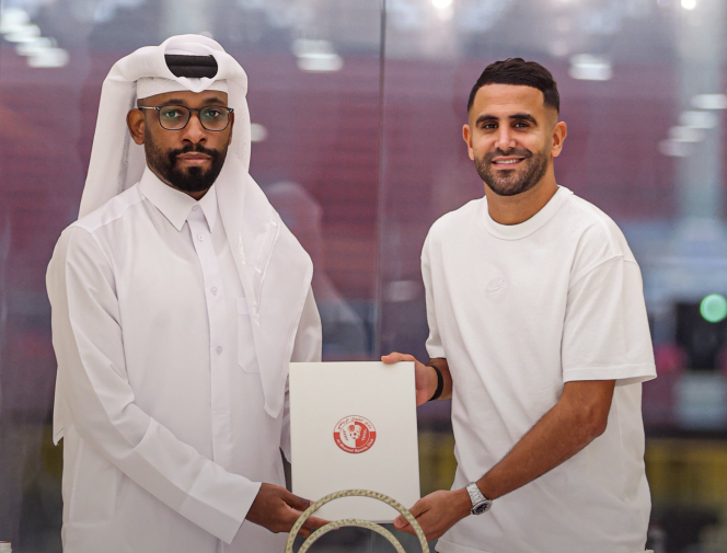 نادي الشمال القطري يعلن تعاقده مع رياض محرز في صفقة انتقال حر